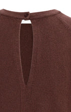 Lade das Bild in den Galerie-Viewer, YAYA - Strick Pullover mit offenen Rückendetails in Bitter Chocolate Red