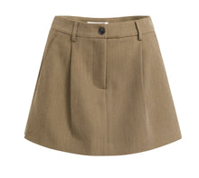 Lade das Bild in den Galerie-Viewer, YAYA - Mini-Skort mit Bundfalten in Teak Brown