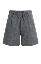 Lade das Bild in den Galerie-Viewer, YAYA - Bermudashorts aus Melangestoff mit Fischgrätmuster in Medium Grey Melange
