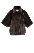 Load image into Gallery viewer, YAYA - Oversize-Wendejacke aus Fellimitat in Delicioso Brown