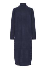 Load image into Gallery viewer, ICHI - Strickkleid Dasila in Total Eclipse Blue