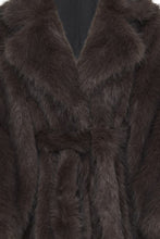 Lade das Bild in den Galerie-Viewer, ICHI - Mantel Havuza in Chocolate Brown Melange