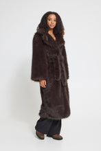 Lade das Bild in den Galerie-Viewer, ICHI - Mantel Havuza in Chocolate Brown Melange