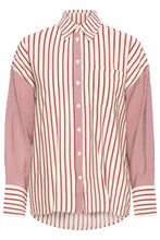 Load image into Gallery viewer, ICHI - Bluse Louri in Rhododendron/White Stripe