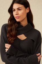Lade das Bild in den Galerie-Viewer, YAYA - Strickpullover mit besonderen Ausschnitt Phantom