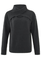 Lade das Bild in den Galerie-Viewer, YAYA - Strickpullover mit besonderen Ausschnitt Phantom