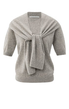Load image into Gallery viewer, YAYA - Pullover mit Schaldetail Brownish Grey