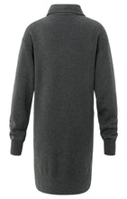 Load image into Gallery viewer, YAYA - Strickkleid mit Reißverschluss Anthracite Melange