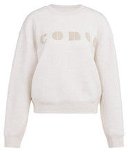 Load image into Gallery viewer, YAYA - Sweater mit Iconic Aufschrift in kit beige dessin