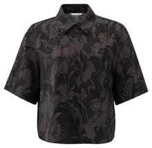 Load image into Gallery viewer, YAYA - Bluse mit Muster washed black dessin