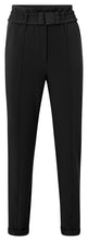 Load image into Gallery viewer, YAYA - gewebte Hose mit hohen Bund und Gürtel Black