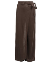 Load image into Gallery viewer, YAYA -Hose mit weitem Bein in Wickeloptik in Aubergine Purple