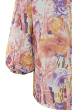 Lade das Bild in den Galerie-Viewer, YAYA - Bluse mit Knöpfen Flamingo Plume Pink Dessin
