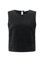 Lade das Bild in den Galerie-Viewer, YAYA - Ärmelloses Top mit Schleifendetails auf der Rückseite in Black
