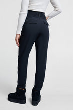 Load image into Gallery viewer, YAYA - gewebte Hose mit hohen Bund und Gürtel Black