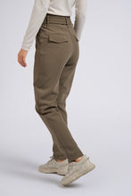Load image into Gallery viewer, YAYA - gewebte Hose mit hohen Bund und Gürtel Falcon Brown