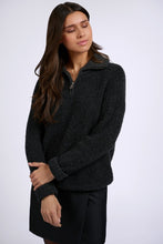 Load image into Gallery viewer, YAYA - Oversize Pullover mit klassischen Kragen Anthracite