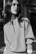 Lade das Bild in den Galerie-Viewer, YAYA - Pullover mit integriertem Blusenkragen in Heather Grey Melange