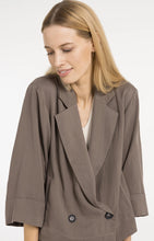 Load image into Gallery viewer, YAYA - Blazer mit Kimonoärmeln in wasched brown