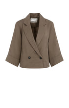 Load image into Gallery viewer, YAYA - Blazer mit Kimonoärmeln in wasched brown
