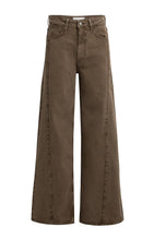 Lade das Bild in den Galerie-Viewer, YAYA - Jeans mit hohem Bund und weitem Bein (L32) in Cocoa Brown