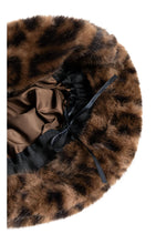 Load image into Gallery viewer, YAYA - Fischerhut aus Fellimitat mit Leopardenmuster in Cocoa Brown Dessin