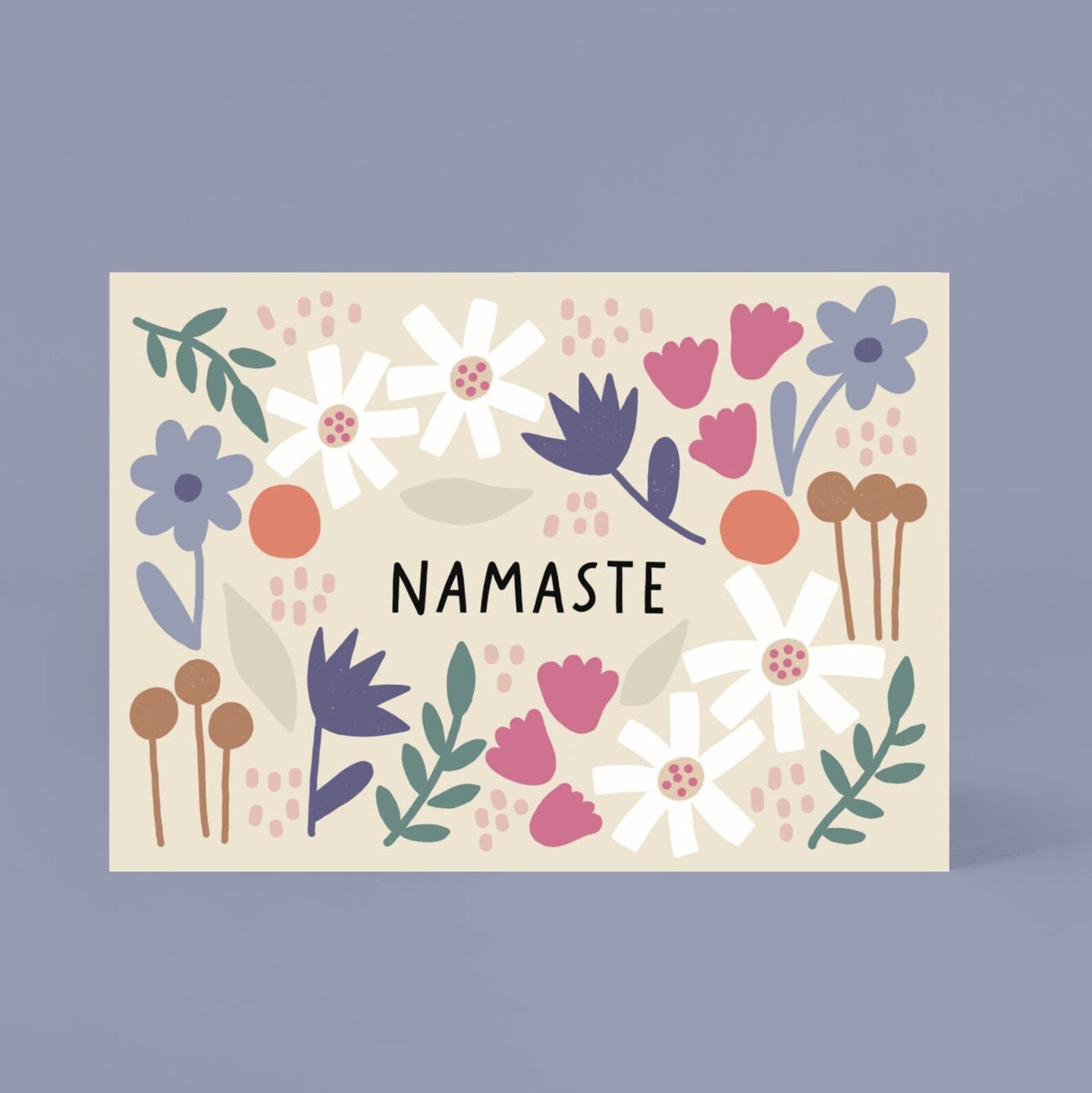 Jane Holtewert - Postkarte Namaste Yoga