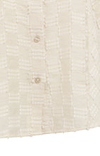 Load image into Gallery viewer, YAYA - Jacquard-Bluse mit kurzen weiten Ärmeln in Beige