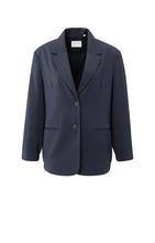 Load image into Gallery viewer, YAYA - Blazer mit lockerer Passform und Bomberjackendetails Inkwell Blue