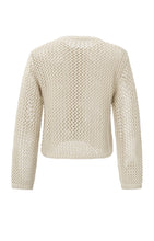 Load image into Gallery viewer, YAYA - Grobmaschiger Cardigan mit Reißverschluss Summer Sand