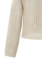 Load image into Gallery viewer, YAYA - Grobmaschiger Cardigan mit Reißverschluss Summer Sand