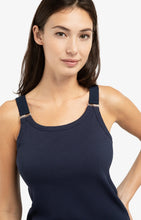 Lade das Bild in den Galerie-Viewer, YAYA - Oberteil mit Ringdetails an Träger in Navy Blue