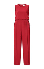 Load image into Gallery viewer, YAYA - Jumpsuit mit Kordeldetails Scarlet Sage red