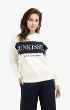 Lade das Bild in den Galerie-Viewer, YAYA - Sweater mit Sunkissed Stickerei in Navy Blue / Beige