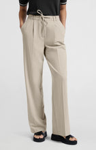 Load image into Gallery viewer, YAYA - Nadelstreifenhose mit weiten Bein Humus Beige Dessin