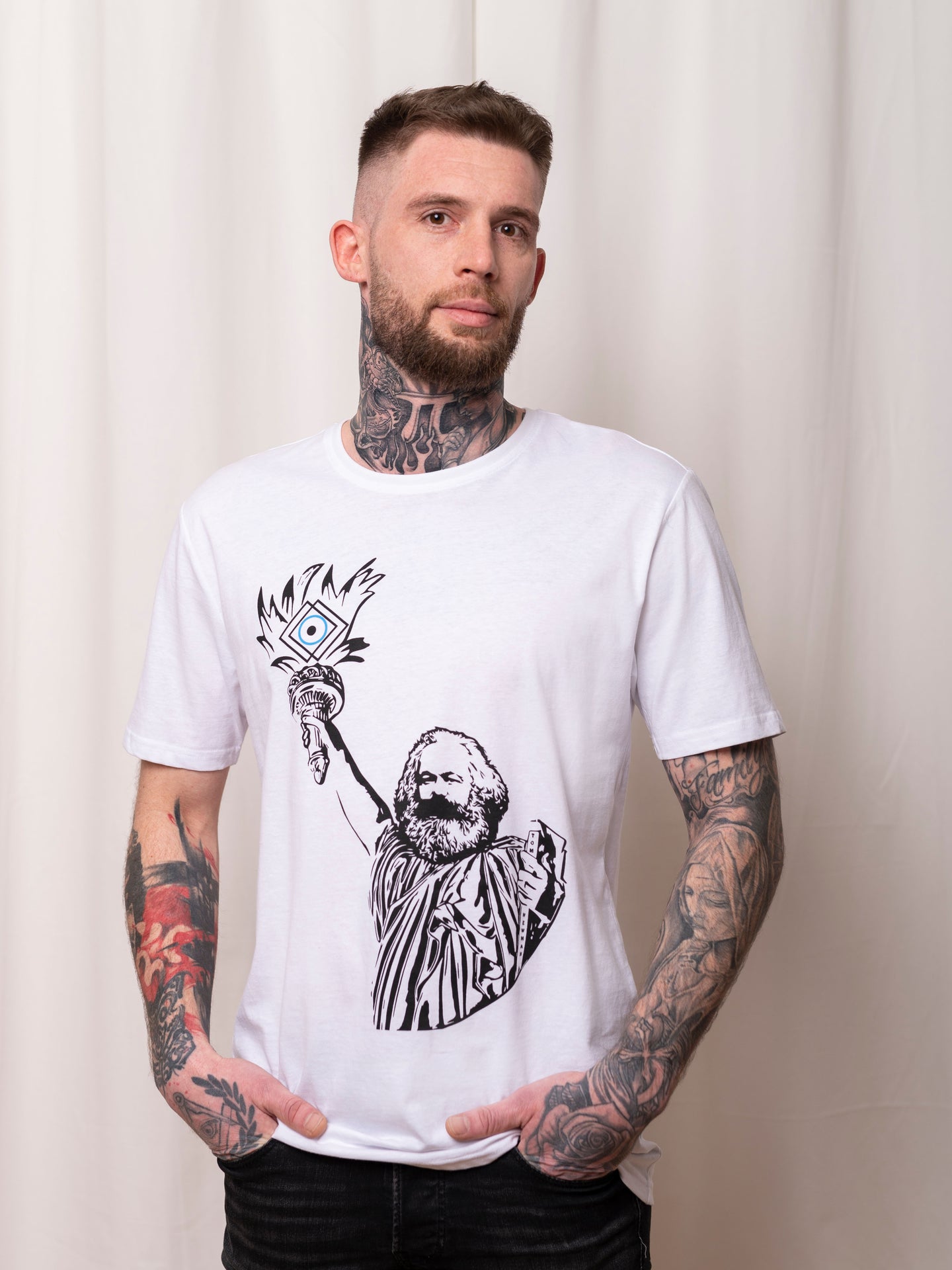 Shirt - Freedom Marx White