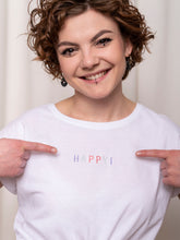 Load image into Gallery viewer, Love Gang - Shirt Happy white
