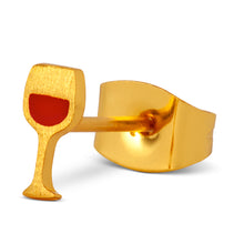 Lade das Bild in den Galerie-Viewer, LULU Copenhagen - Ohrring Friday Wine gold brushed
