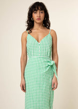 Lade das Bild in den Galerie-Viewer, FRNCH Paris - Kleid Hasma Vert Karo - Gr. M