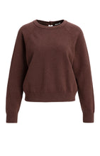 Lade das Bild in den Galerie-Viewer, YAYA - Strick Pullover mit offenen Rückendetails in Bitter Chocolate Red
