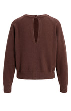 Lade das Bild in den Galerie-Viewer, YAYA - Strick Pullover mit offenen Rückendetails in Bitter Chocolate Red

