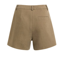 Lade das Bild in den Galerie-Viewer, YAYA - Mini-Skort mit Bundfalten in Teak Brown
