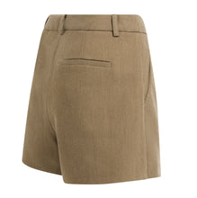 Lade das Bild in den Galerie-Viewer, YAYA - Mini-Skort mit Bundfalten in Teak Brown
