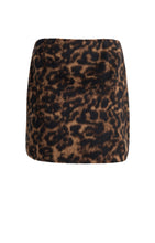 Load image into Gallery viewer, YAYA - Weicher Minirock mit Leopardenmuster in Cocoa Brown Dessin
