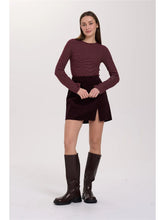 Load image into Gallery viewer, 24colors - Langarm Shirt Streifen in bordeaux
