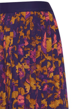 Lade das Bild in den Galerie-Viewer, ICHI - Plissee Rock Illy Purple Flower
