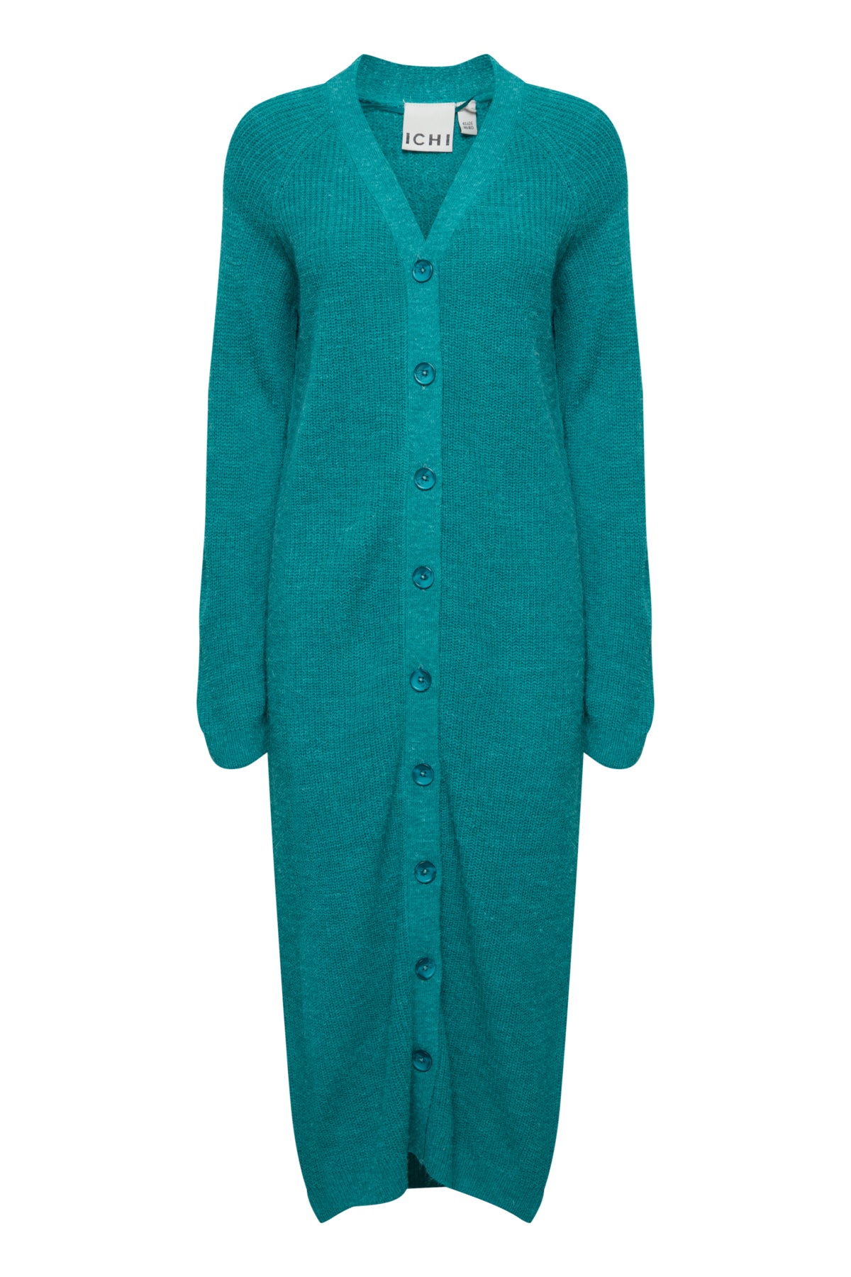 ICHI - Cardigan / knitted dress Novo Quetzal Green