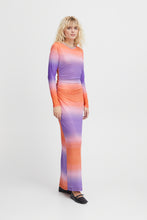 Load image into Gallery viewer, ICHI - Mesh Maxi Dress Ista Multi Fading aop
