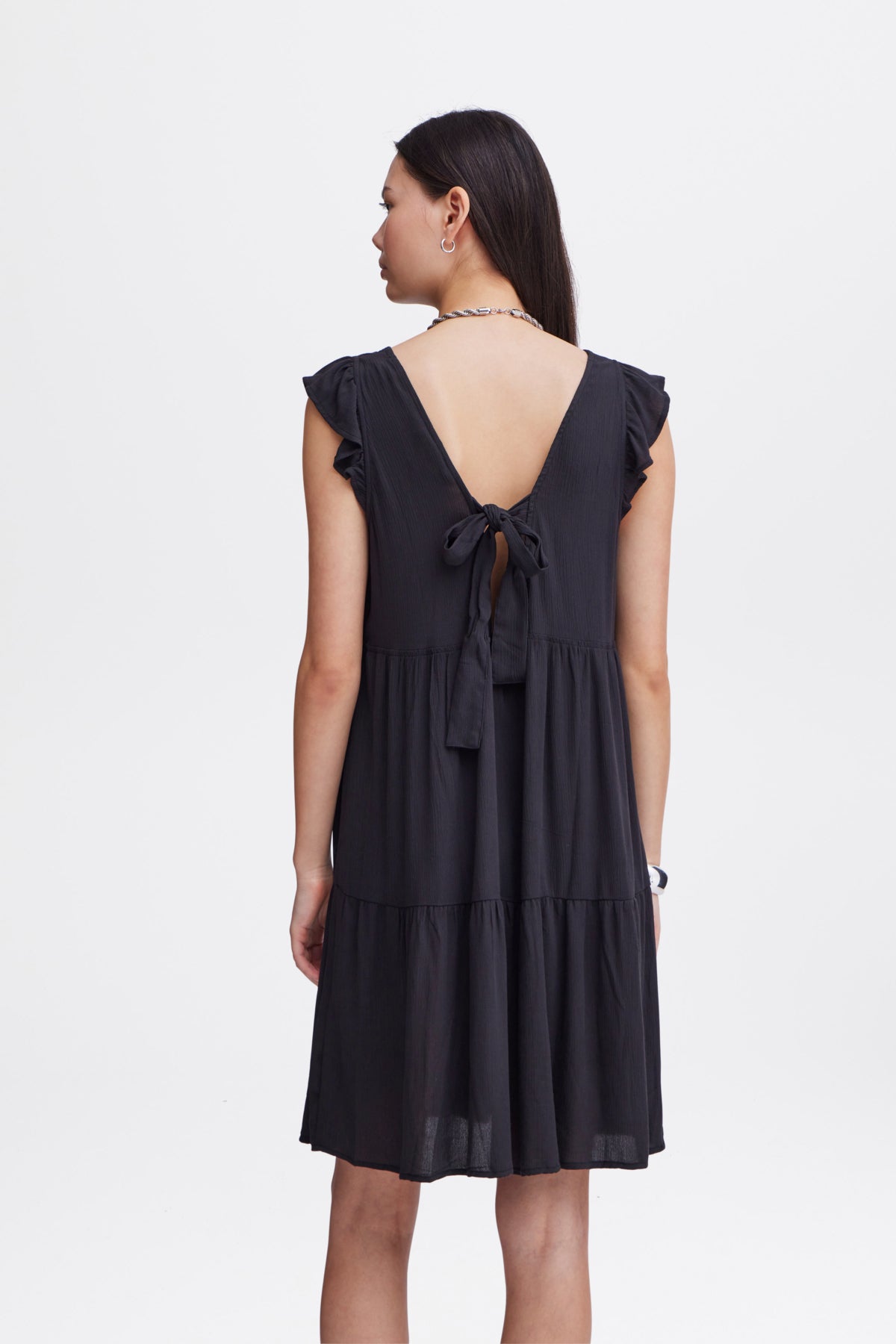 ICHI - Kleid Marrakech Black - Gr. XS, S