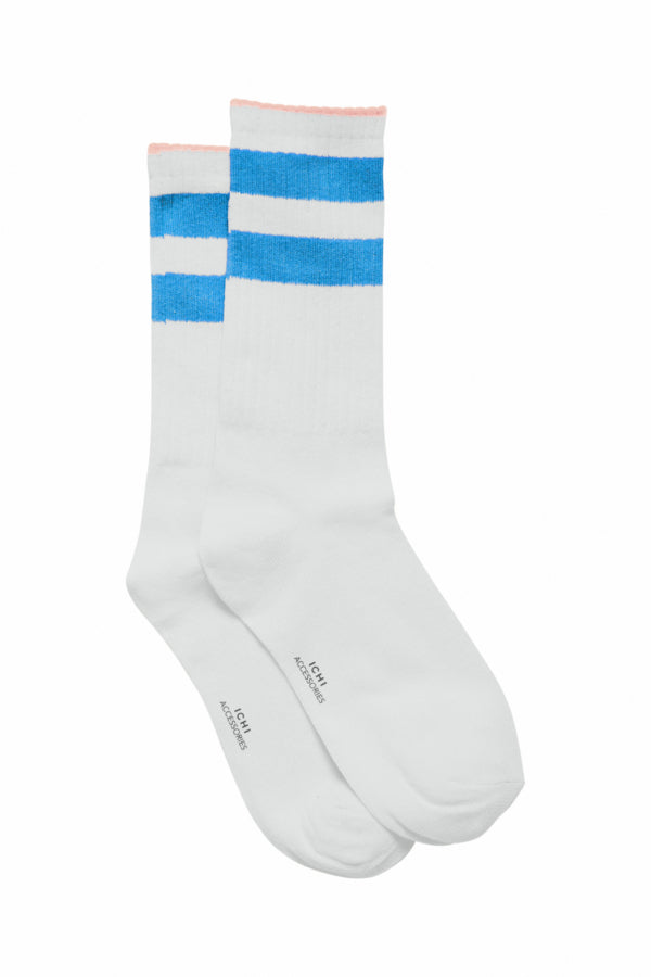 ICHI - Socken Calista light grey melange Streifen